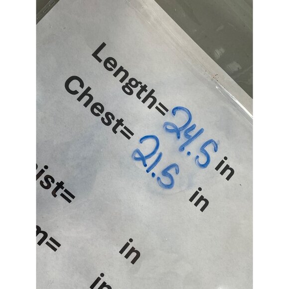 Vintage 90s City Blues By Koret Denim Vest Size XL Jacquard Deadstock NEW - Picture 6 of 9